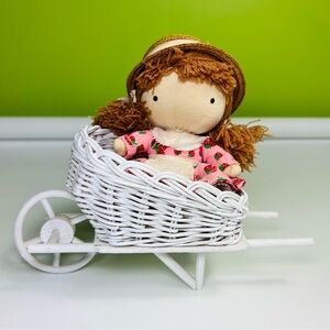 1975 Joan Walsh Anglund Pocket Doll Strawberry with woven basket